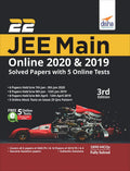 22 Jee Main Online 2019 & 2020 Solved Papers With Free 5 Online Mock Tests