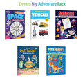 Endless Space Colouring Book with Crayons, My First Book of Vehicles (ENGHINDI) and more : Kids space adventure colouring, bil