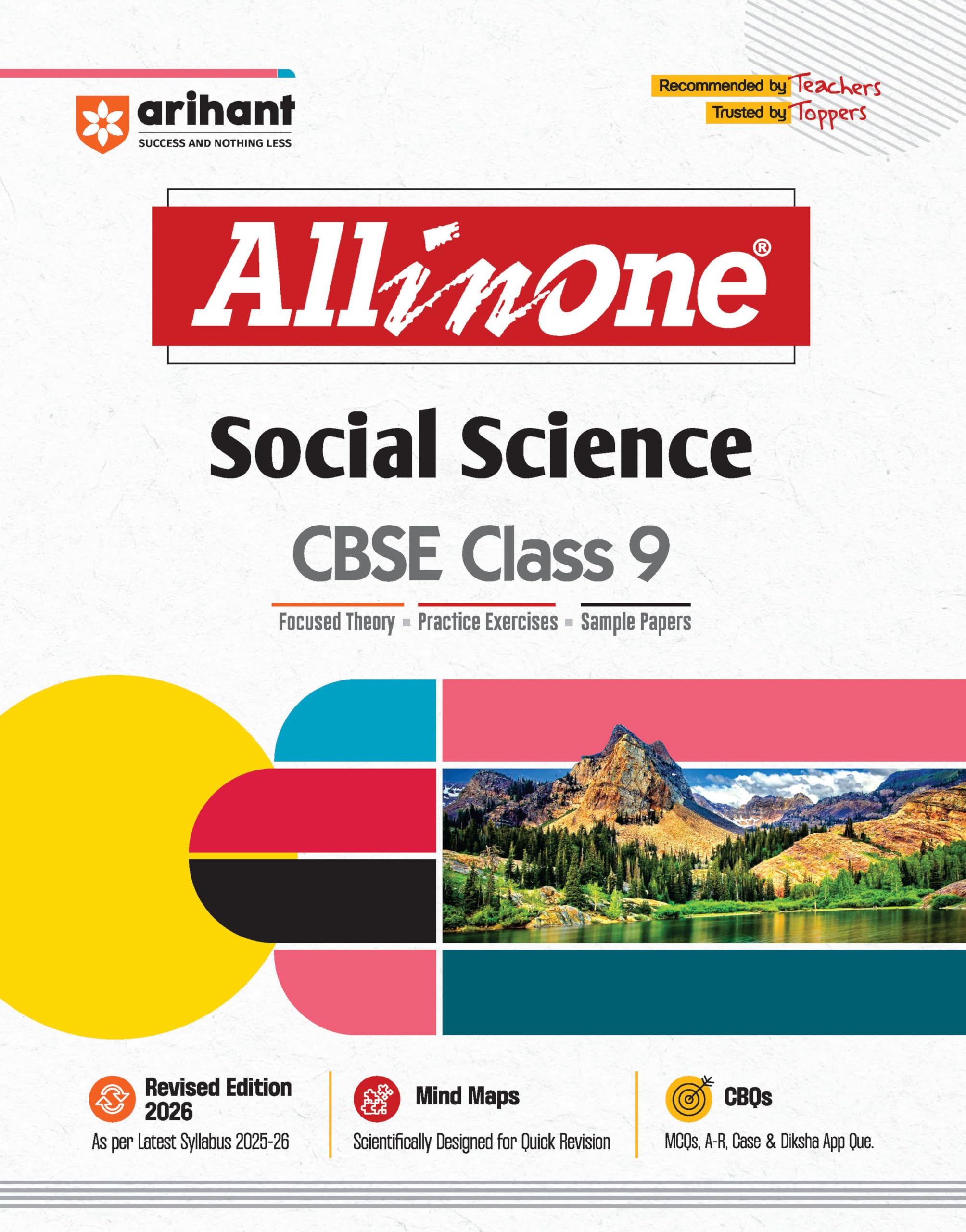 Arihant All In One Social Science Class 9 For Cbse Exams 202526 | Revised Edition As Per Latest Syllabus | Mind Maps, Cbqs, Foc