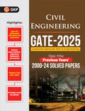 GKP GATE 2025 : Civil Engineering  25 Years Topic Wise Previous Solved Papers (20002024)