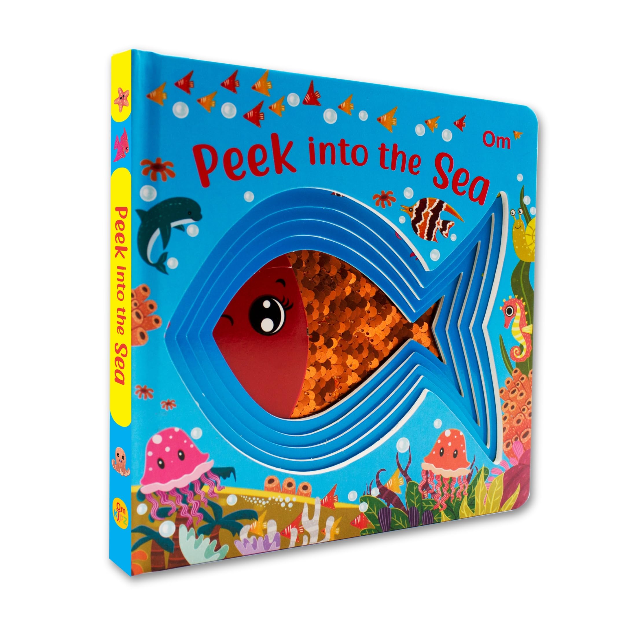 Board book: Peek into the Sea  Illustrated rhymes for kids  Board Book for Children Age 13 Years