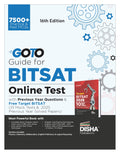 Disha Goto Guide For Bitsat Online Test 2026 With Previous Year Questions & Free Target Bitsat (10 Mock Tests & 25 Soved Papers)