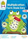 School Zone Multiplication Facts Made Easy Workbook: 64 Pages, 3rd Grade, 4th Grade, Math, Skip Counting, Arrays, Word Problems,