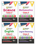 Disha Combo Class 5 (Set Of 4 Books) Olympiad Champs Science, Mathematics, English & Logical Reasoning With ChapterWise Previou