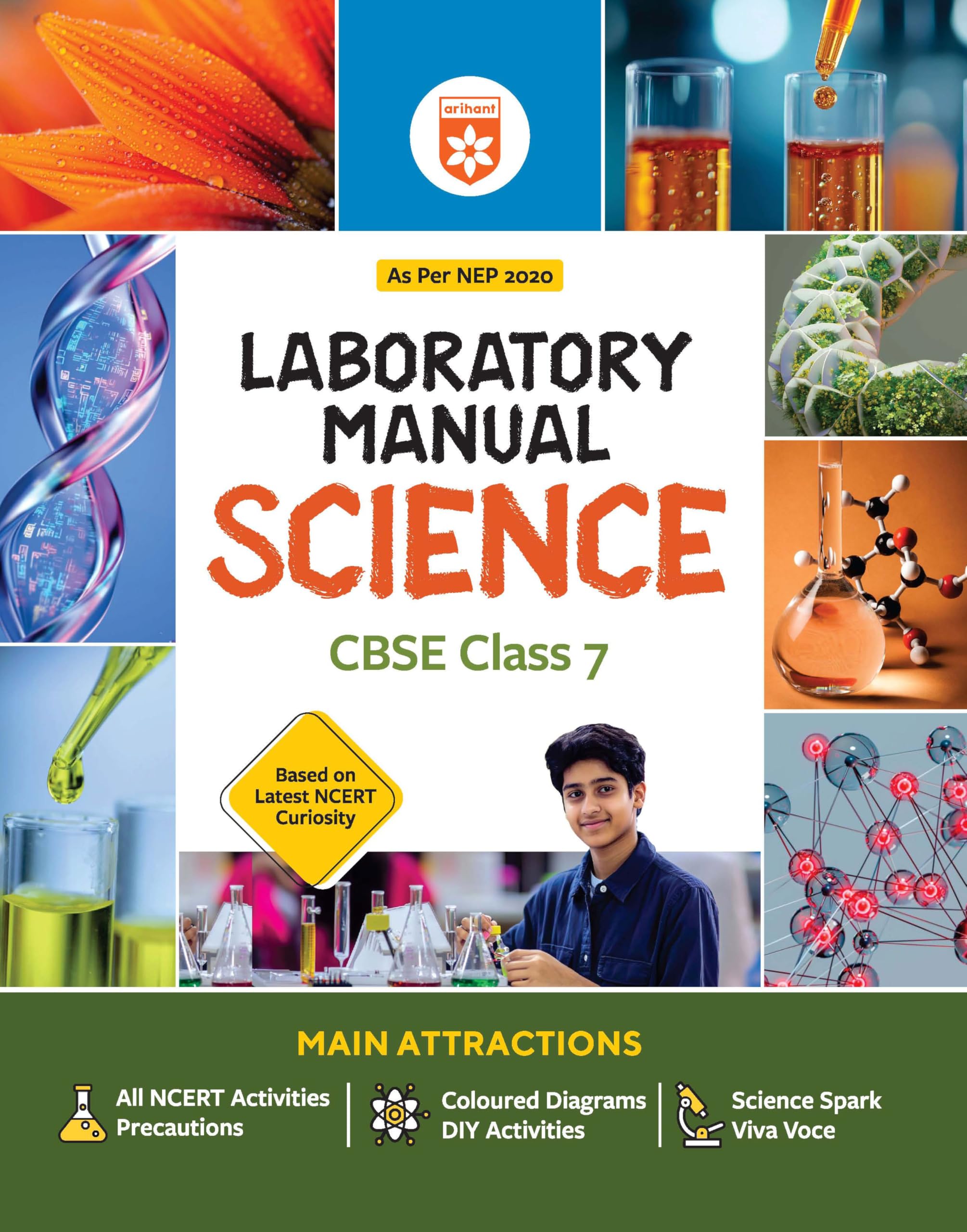 Arihant Laboratory Manual Science for CBSE Class 7 Exam 202526 | As Per NEP 2020 | Based on Latest NCERT (Ganita Prakash) | Inc