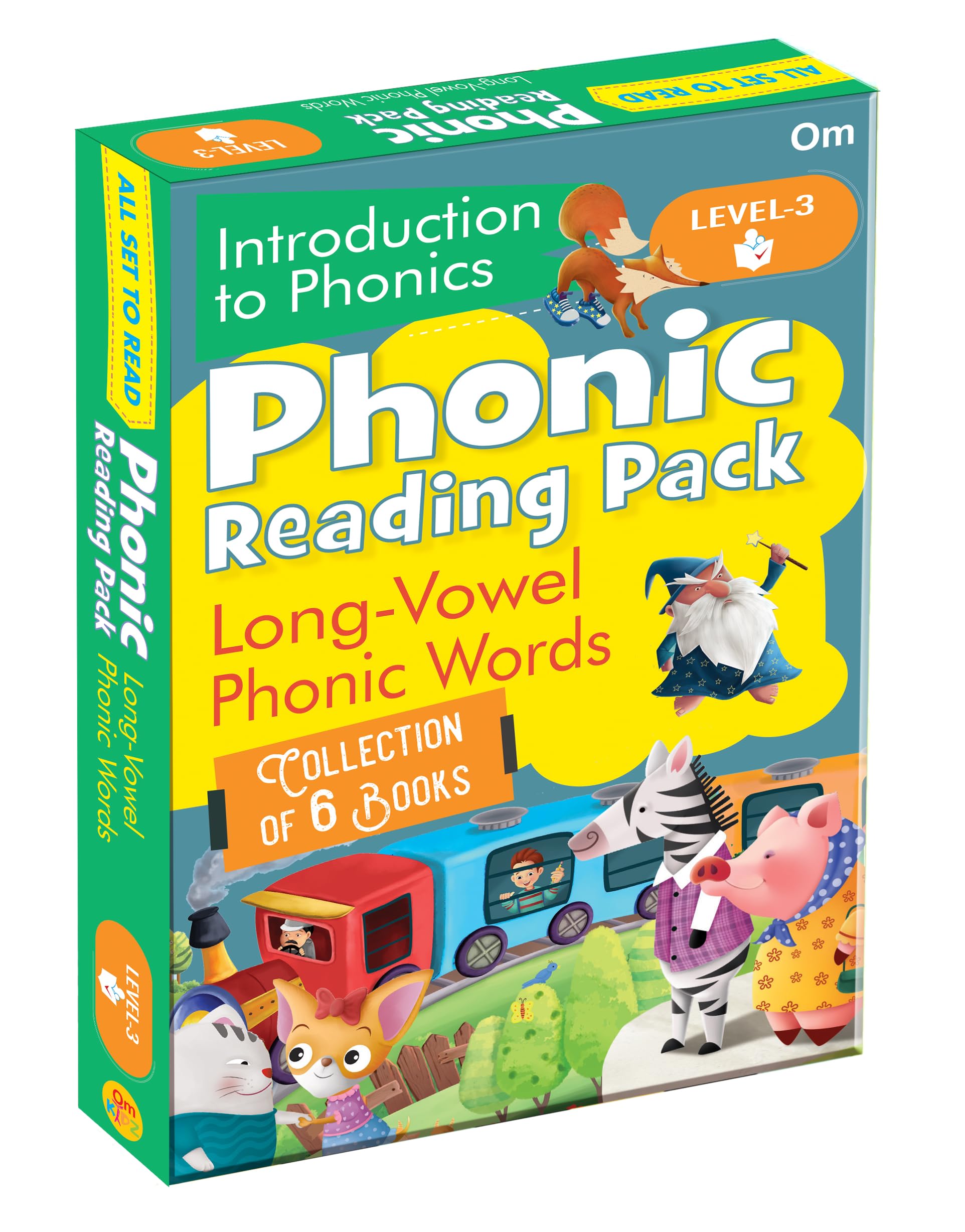 All Set To Read Phonic Reading Pack  Simple Long  Vowel Phonic Words  Level 3 | Collection Of 6 Books | Introduction To Phon