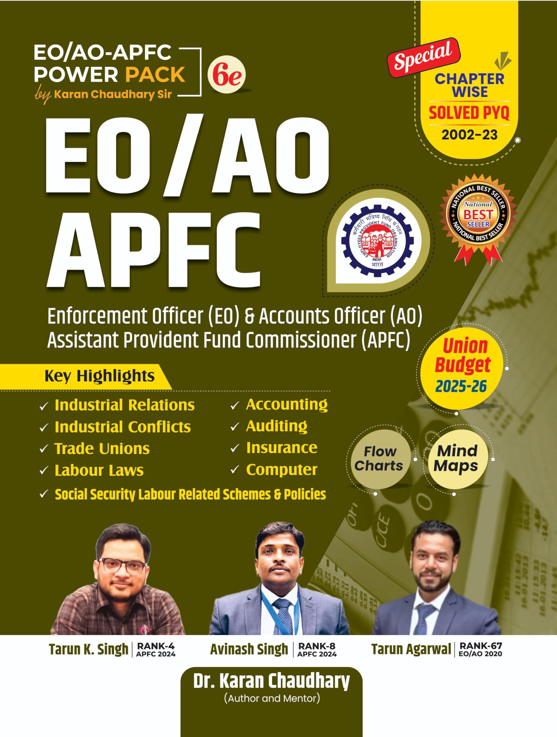 Karan Chaudhary Sir UPSC EPFO EO/AO/APFC 2025  Complete Syllabus Guide: Labour Laws, Accounting, Social Security, Insurance, Co