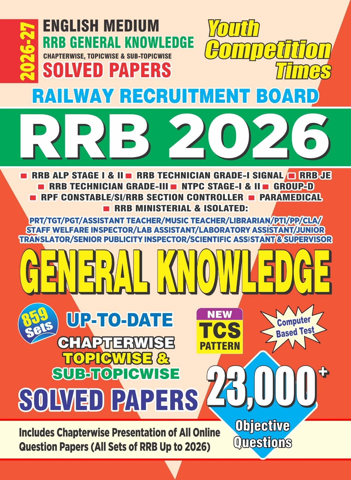 Rrb General Knowledge Chapterwise Solved Papers 2026 English Medium