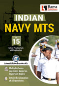 Indian Navy MTS 15 Practice Sets and Solved Papers Book for 2021 Exam with Latest Pattern and Detailed Explanation by Rama Publi
