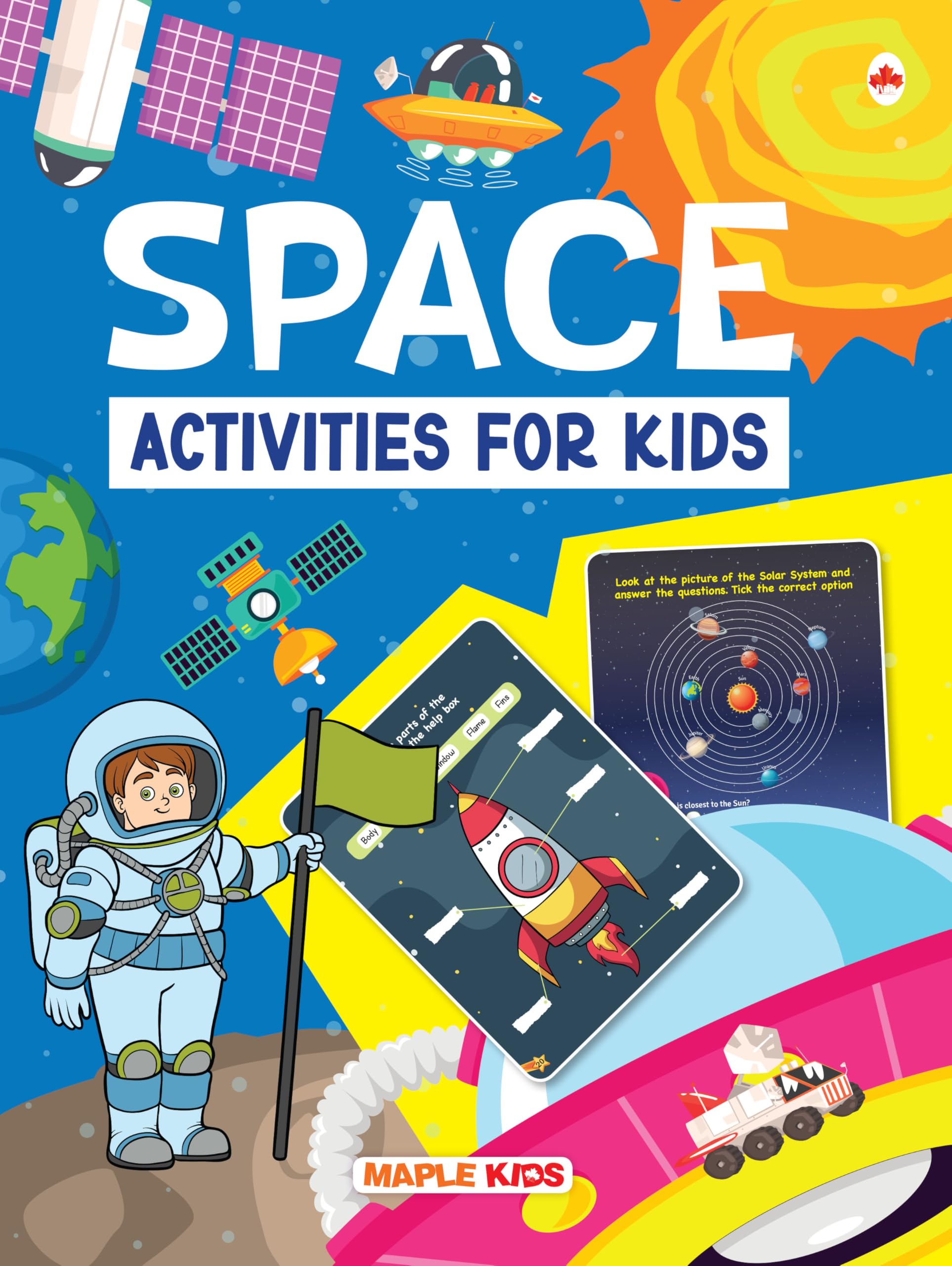 Activity Book for Kids  Space Activities  Solar System  Activities for Cognitive Development  Brilliant Brain Activities for