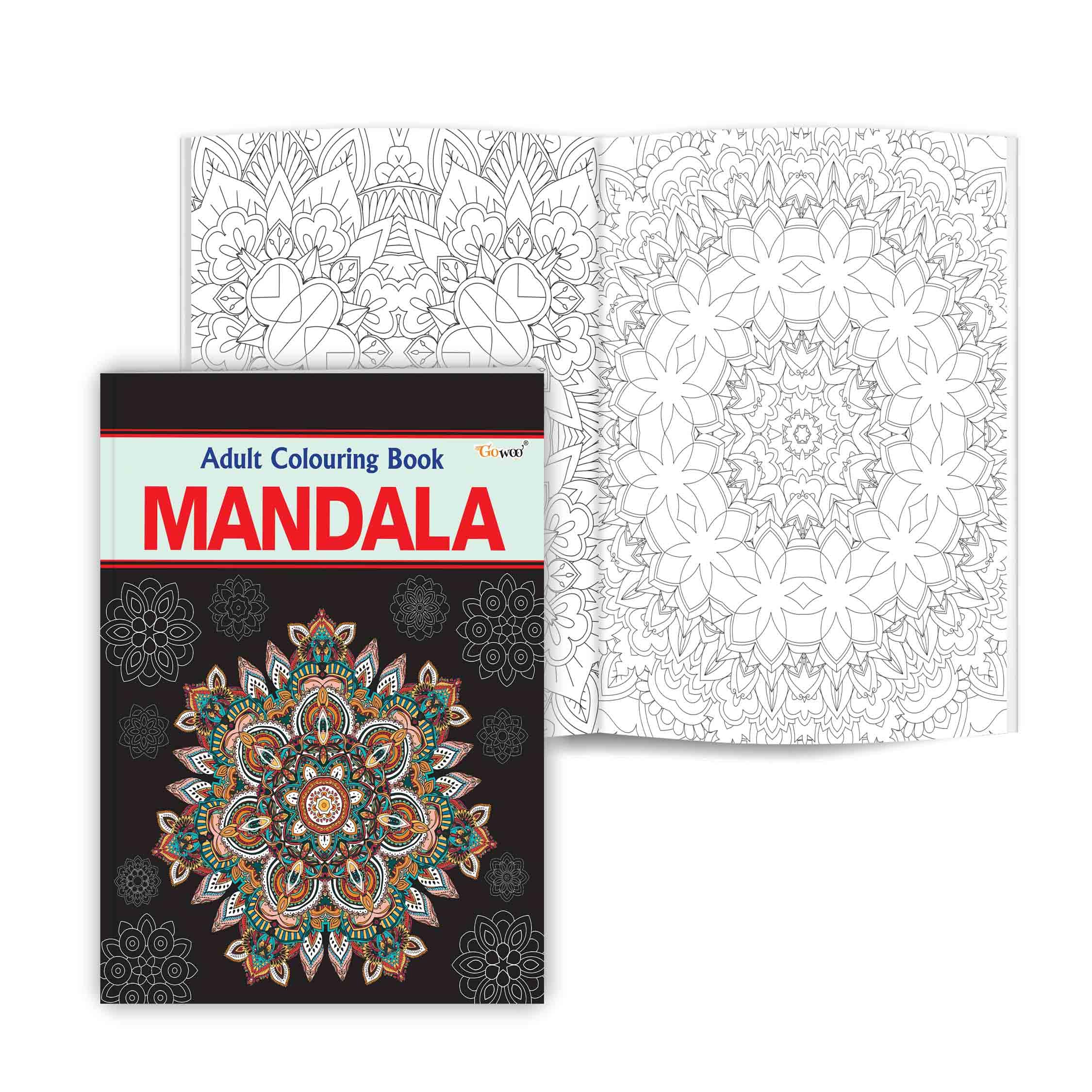 Mandala  Adult Colouring Book : Colouring Book for Adults, StressRelief Coloring Book, Mandala Coloring Pages, Calming colorin