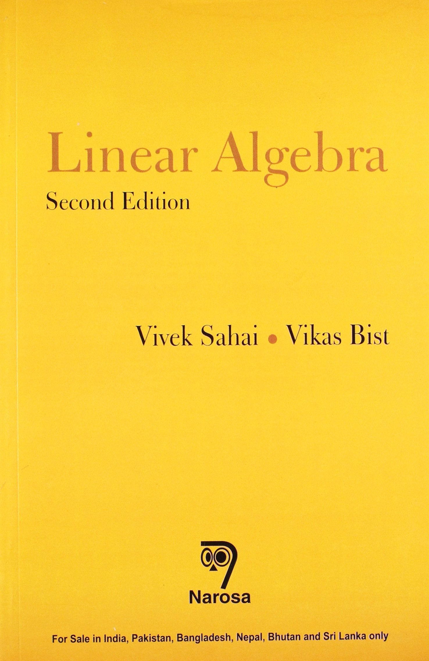 Linear Algebra, 2/E 264Pp/Pb