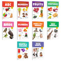My First Book of ABC, Numbers, Fruits and more books (ENGHINDI): Preschool Learning Library, Toddler Starter Book Pack, Easy Le