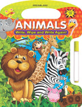 Write and Wipe Animals Activity Book for Kids Age 24 | Reusable WipeClean Learning with Marker Pen | Preschool Fun with Early 