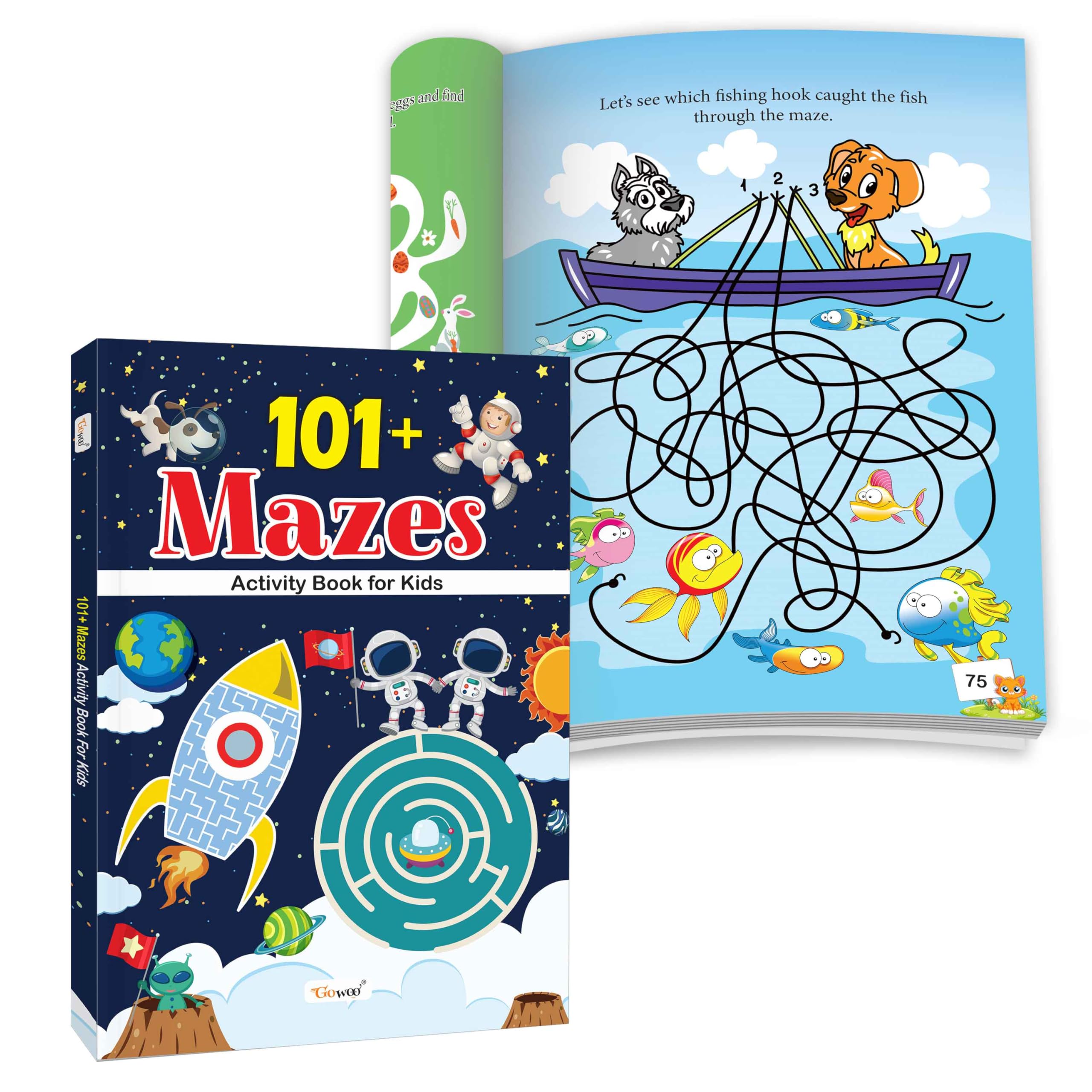 101+ Mazes Activity Book for Kids : ScreenFree Fun, Preschool Maze Book, Toddler Educational Book, Brain activity book for kids