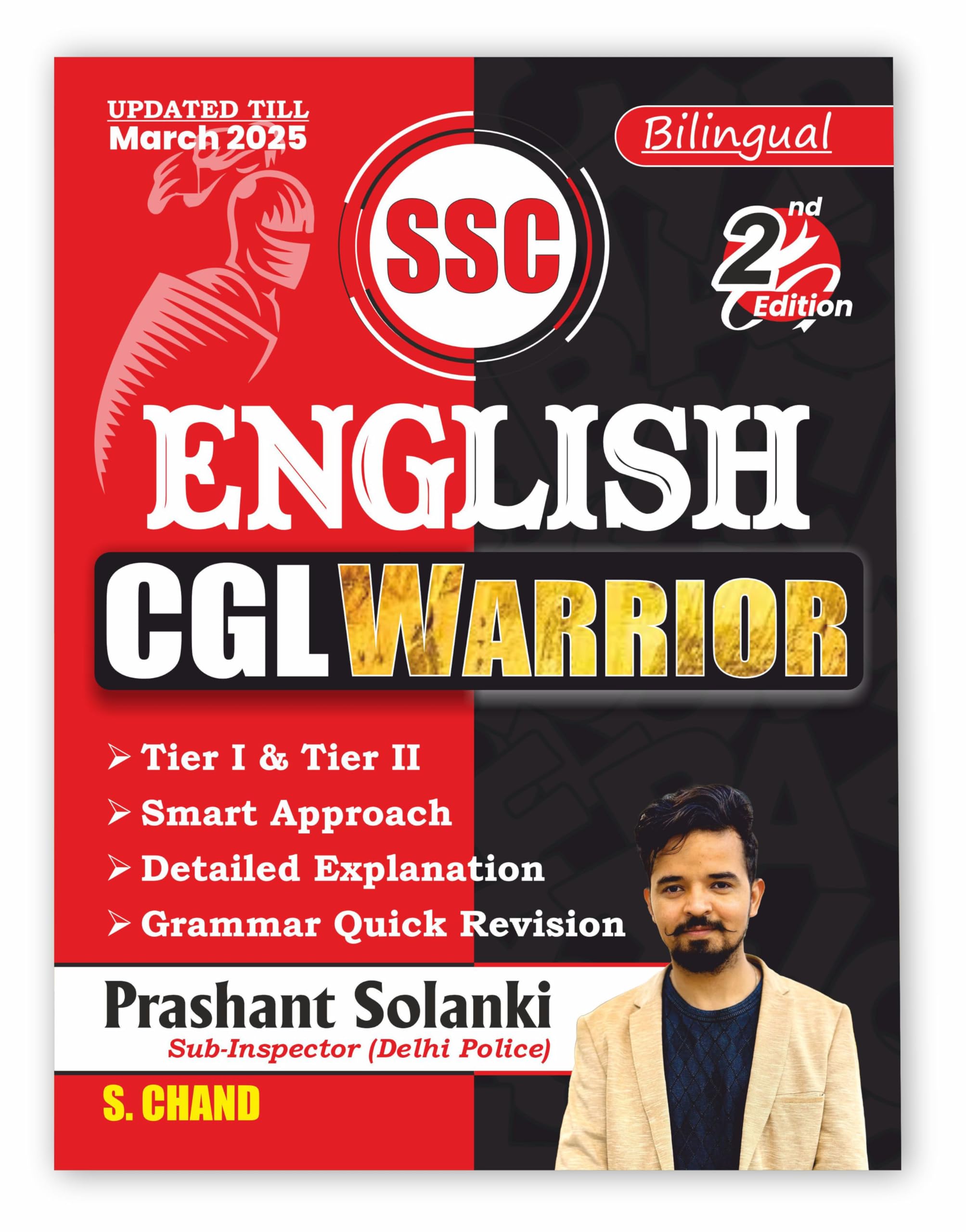 SSC English CGL Warrior (2nd Edition) 2025  2026 Exam Book | In Bilingual | By Prashant Solanki | Updated Till March 2025 | SSC