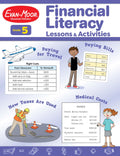 Financial Literacy Lessons and Activities for Grade 5 Teachers Resource Book, Reproducible Worksheets, Homeschool Resources, Cla