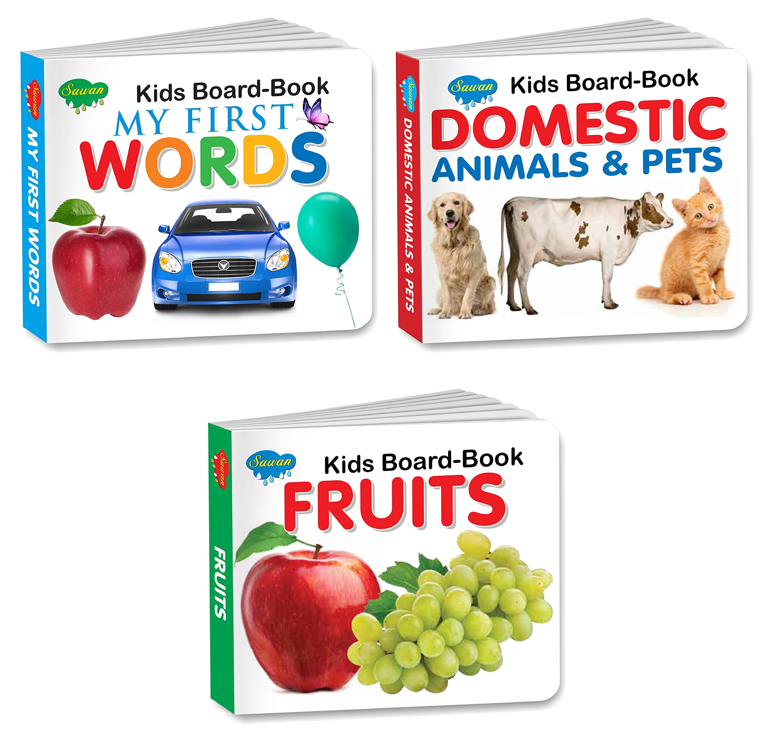 Gift For Kids 3 Year | Pack Of 3 Board Books