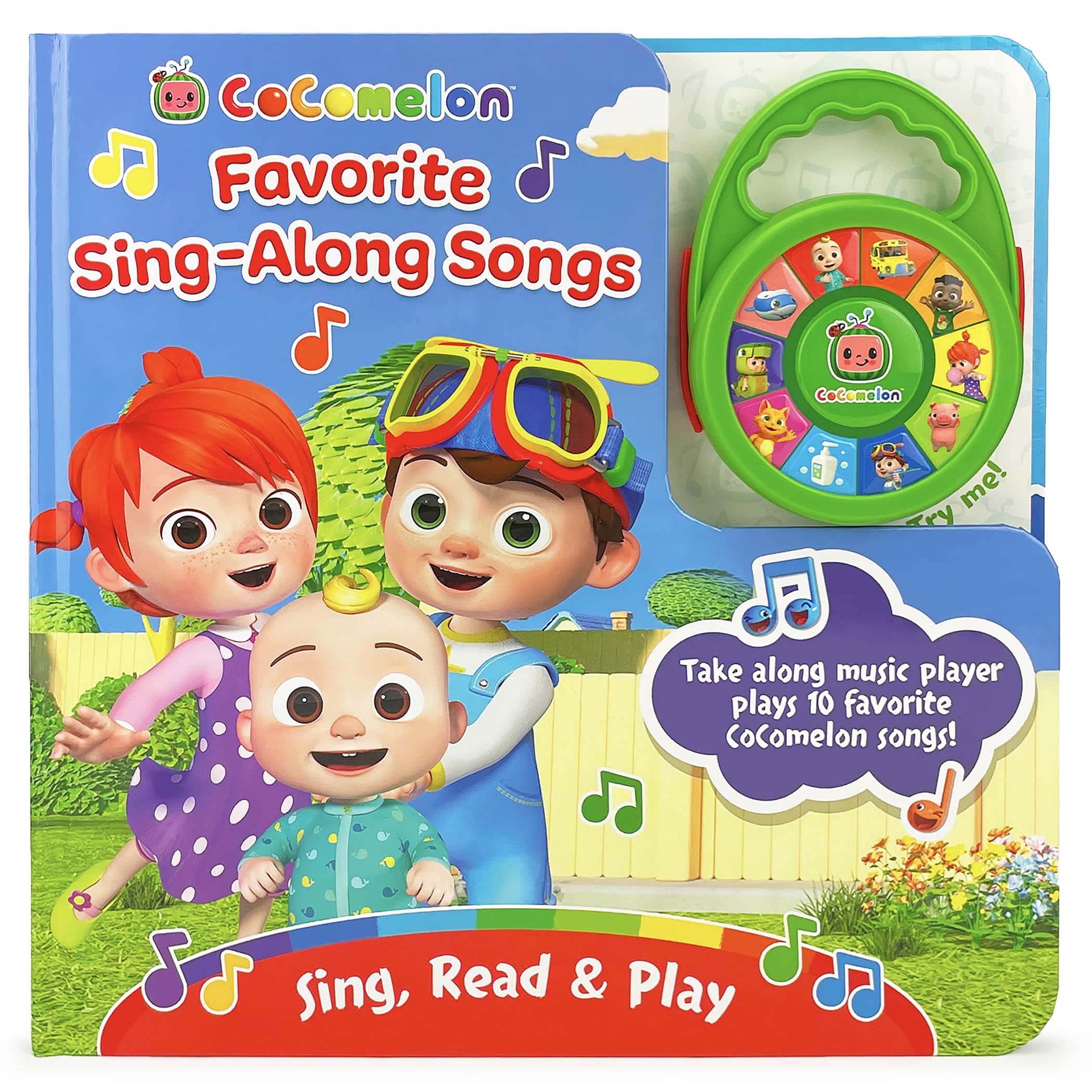 CoComelon Favorite SingAlong Songs  Childrens Deluxe Music Player Toy and Board Book Set, Ages 15