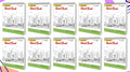 A5 Premium Sketch Book : Set of 10  SpiralBound Sketchpad, 140 GSM Thick Paper Sketching, Drawing and Creative Work, 36 Sheets