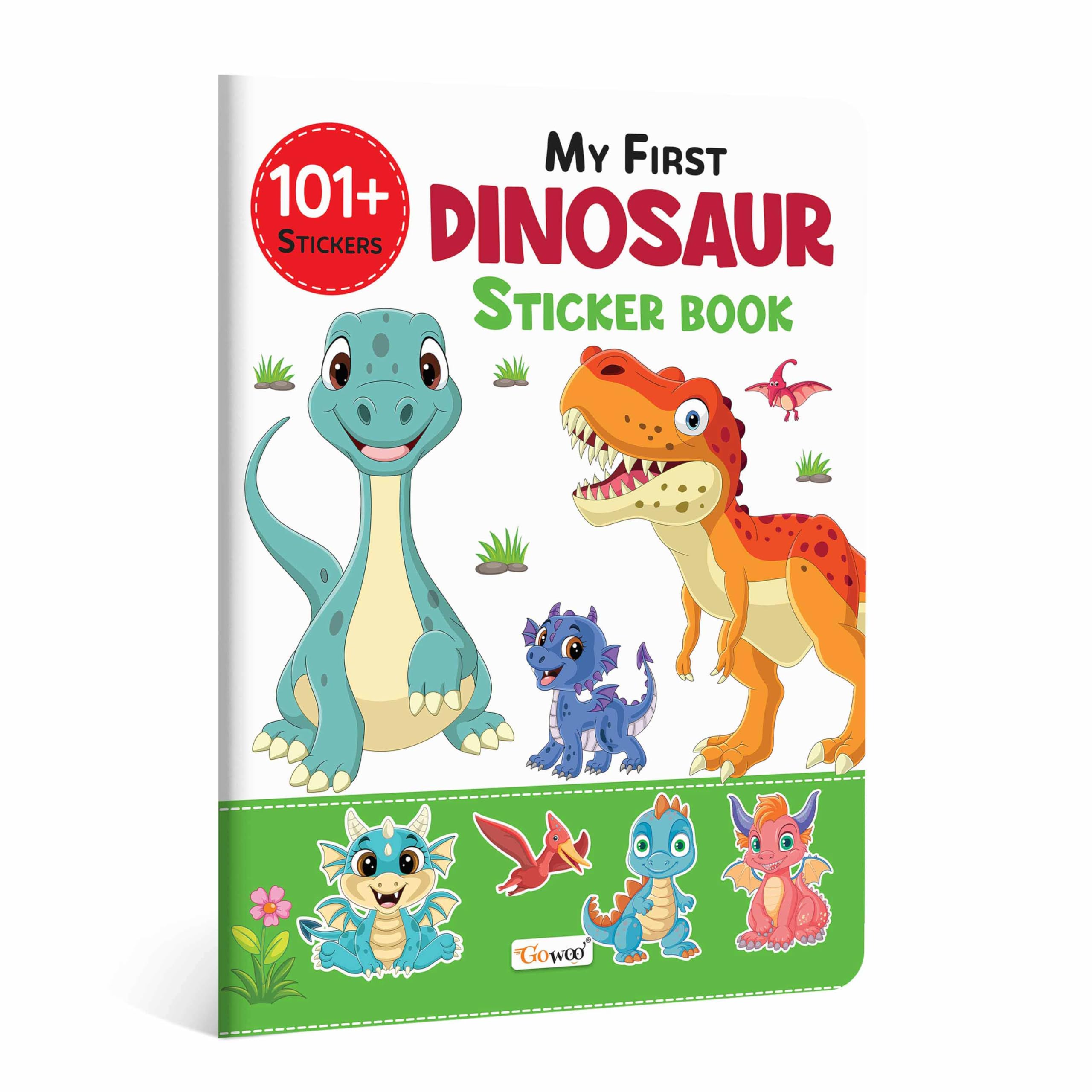 My First Dinosaur Sticker Book: Adventure with 101+ Stickers  Activity Book for Kids, kids activity book, Sticker Fun and Learn