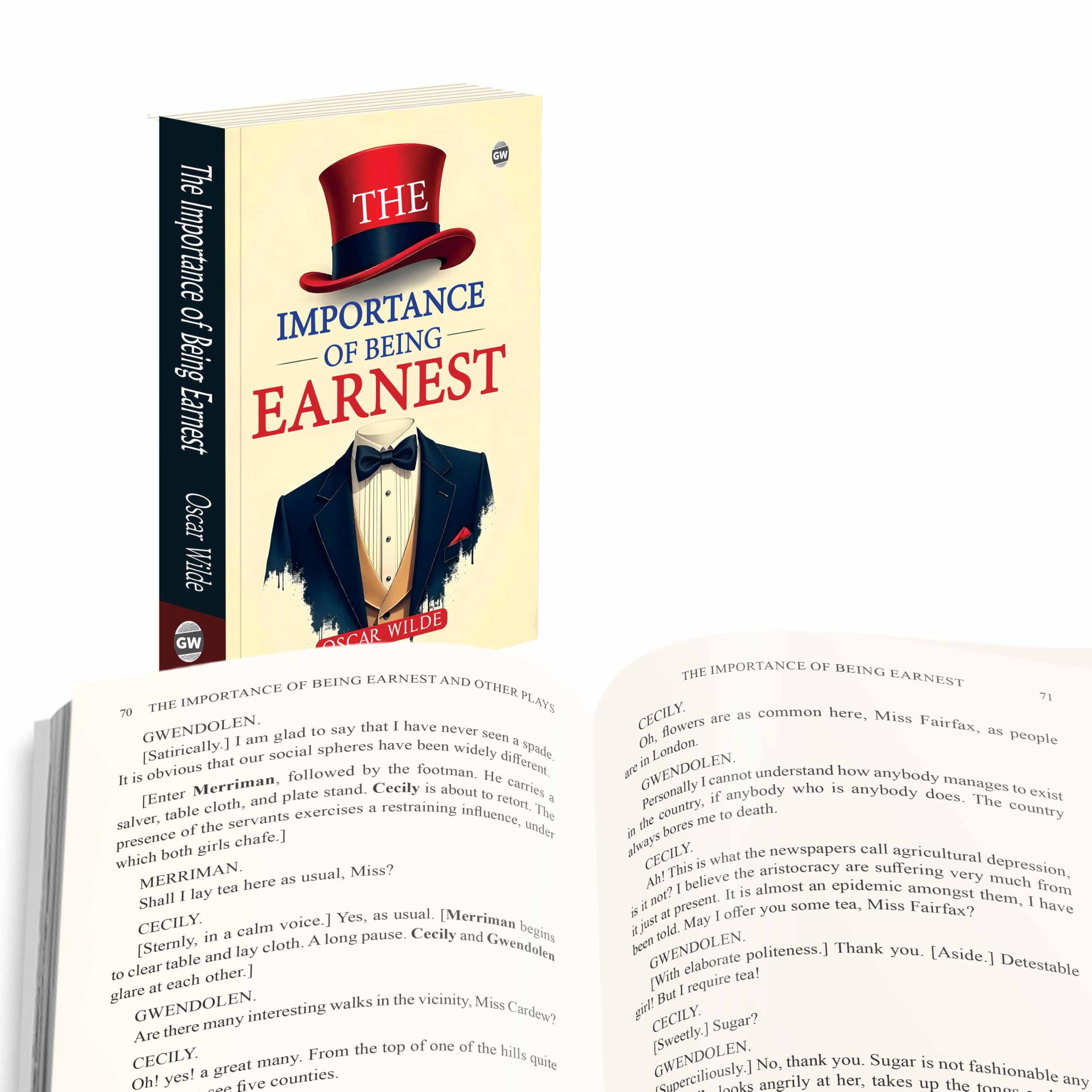The Importance of Being Earnest (Paperback) : Classic English Literature, Famous Oscar Wilde Comedy, Timeless Stage Play of Humo