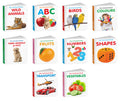My First Cute Board Book AllinOne Learning Set for Toddlers:ABC, Transport, Colours, Birds, Wild Animals, Fruits, Animal and P