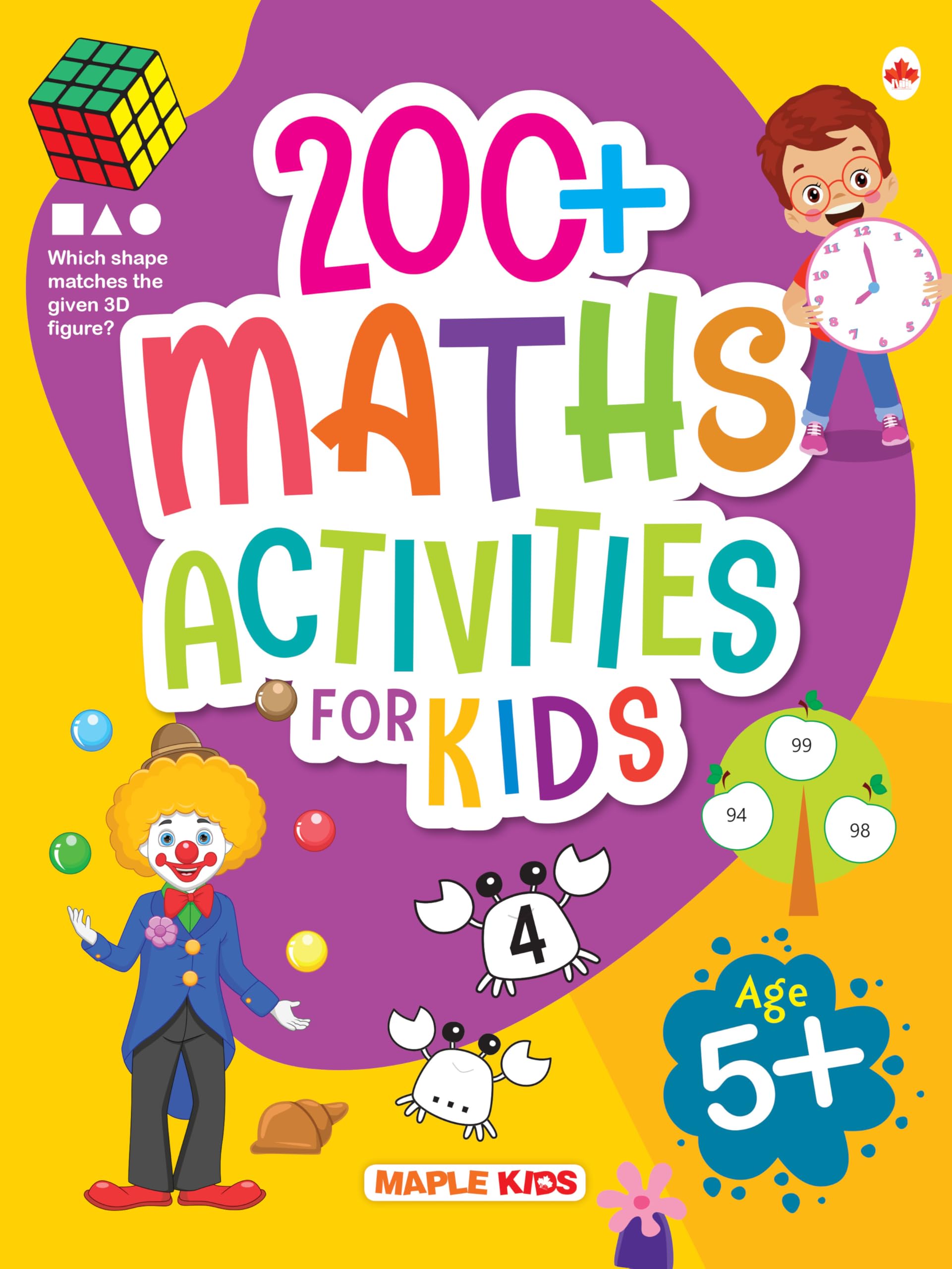 Math Activity Book for Kids  200+ Activities for Age 3+ Years  Counting  Addition  Subtraction  Math Activities for Nursery