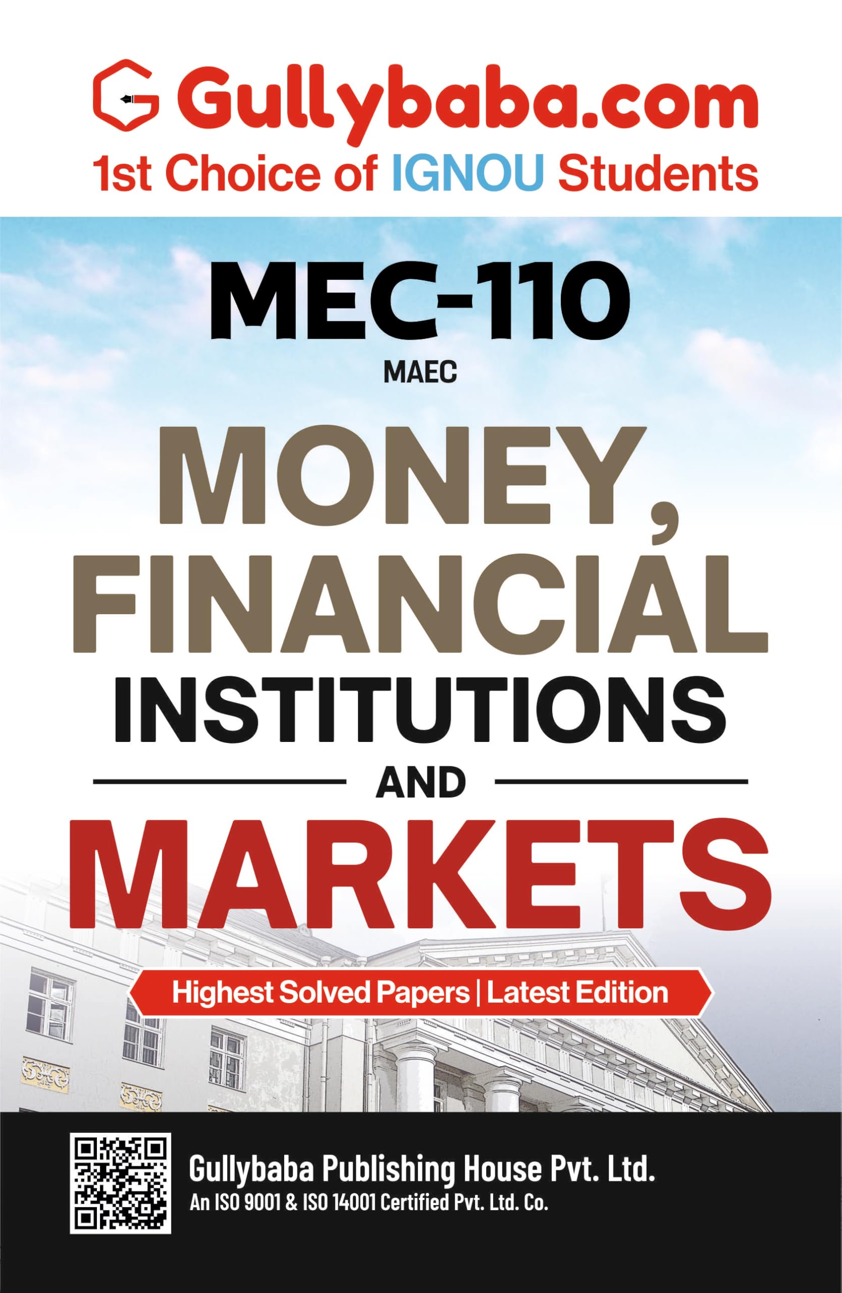 IGNOU MEC110 Money, Financial Institutions and Markets (ENG) | Latest Study Material Including Exam Practice Paper & Solved Sam