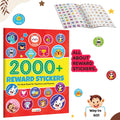 2000+ Reward Stickers : Kids Reward Stickers Book, Great for Teachers and Parents, Motivational and Fun Sticker Book with Over 2