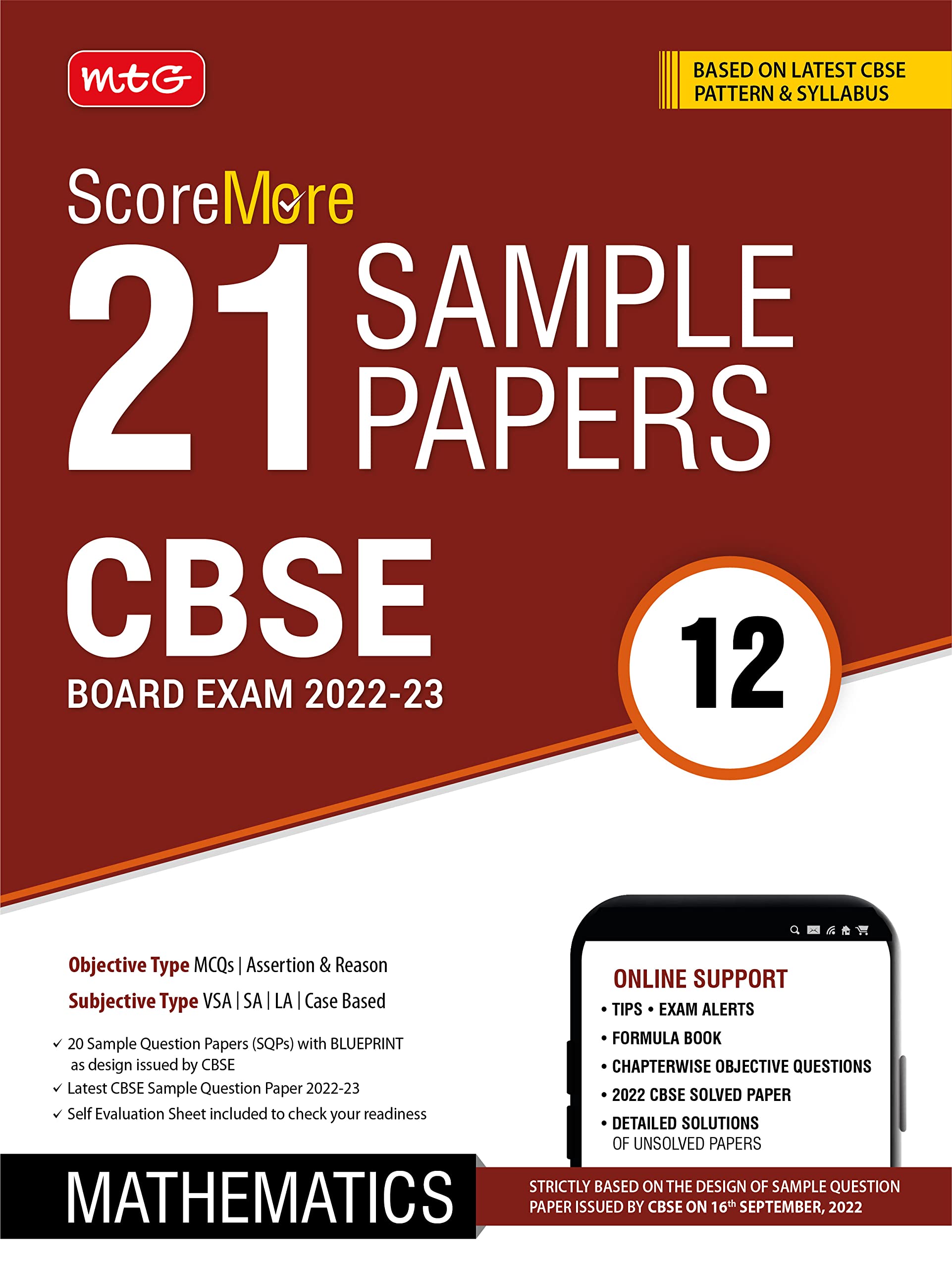 ScoreMore 21 Sample Papers CBSE Boards ? Class 12 Mathematics