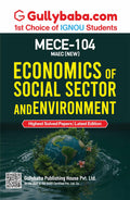 IGNOU MECE104 Economics of Social Sector and Environment (ENG) | Help Book/Guide Book Including Practice Paper & Solved Sample 