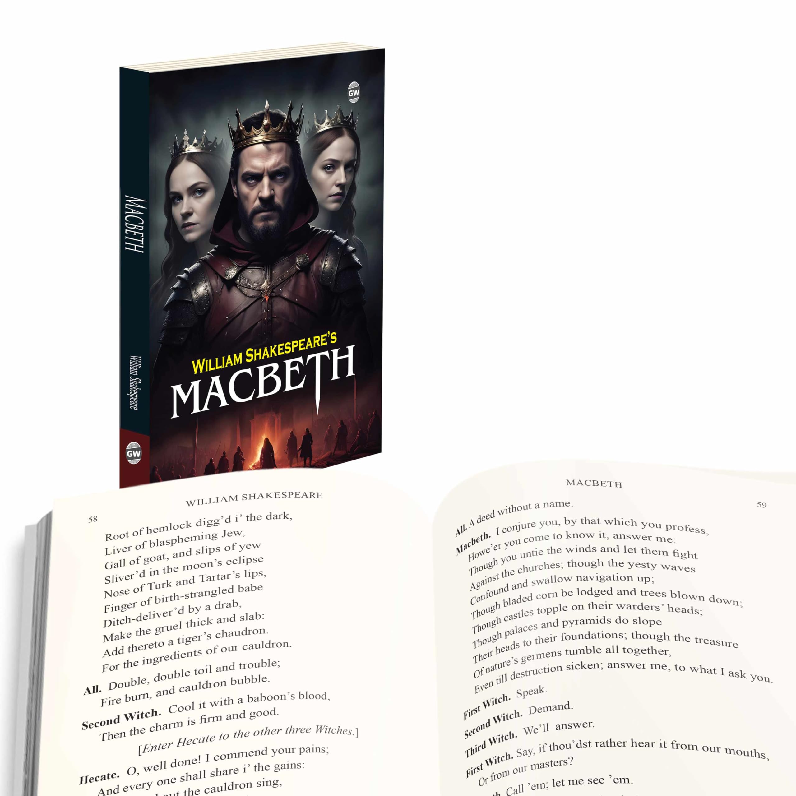 Macbeth (Paperback) : Timeless Tragic Classic, Famous Shakespeare Work, Legendary Story of Greed and Destiny, Iconic English Pla
