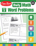EvanMoor Daily Word Problems, Grade 3, Homeschooling & Classroom Resource Workbook, ProblemSolving Real Life Math Skills, Repr