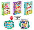 GRAND, JUMBO & SUPER  365 Colouring Books with 12 Colour Pencils + 1 Sharpener and 10 Wax Crayons : early learners colouring c