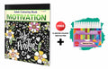 Motivation  Adult Colouring Book With 12 Water Colour Sketch Pen : Colouring Art and Craft book, Relaxing Art Coloring Book, Ar