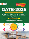 GKP GATE 2026 Civil Engineering | 26 Years Topic Wise Solved Papers (20002025) & PYQs| General Aptitude, Engineering Maths & Te