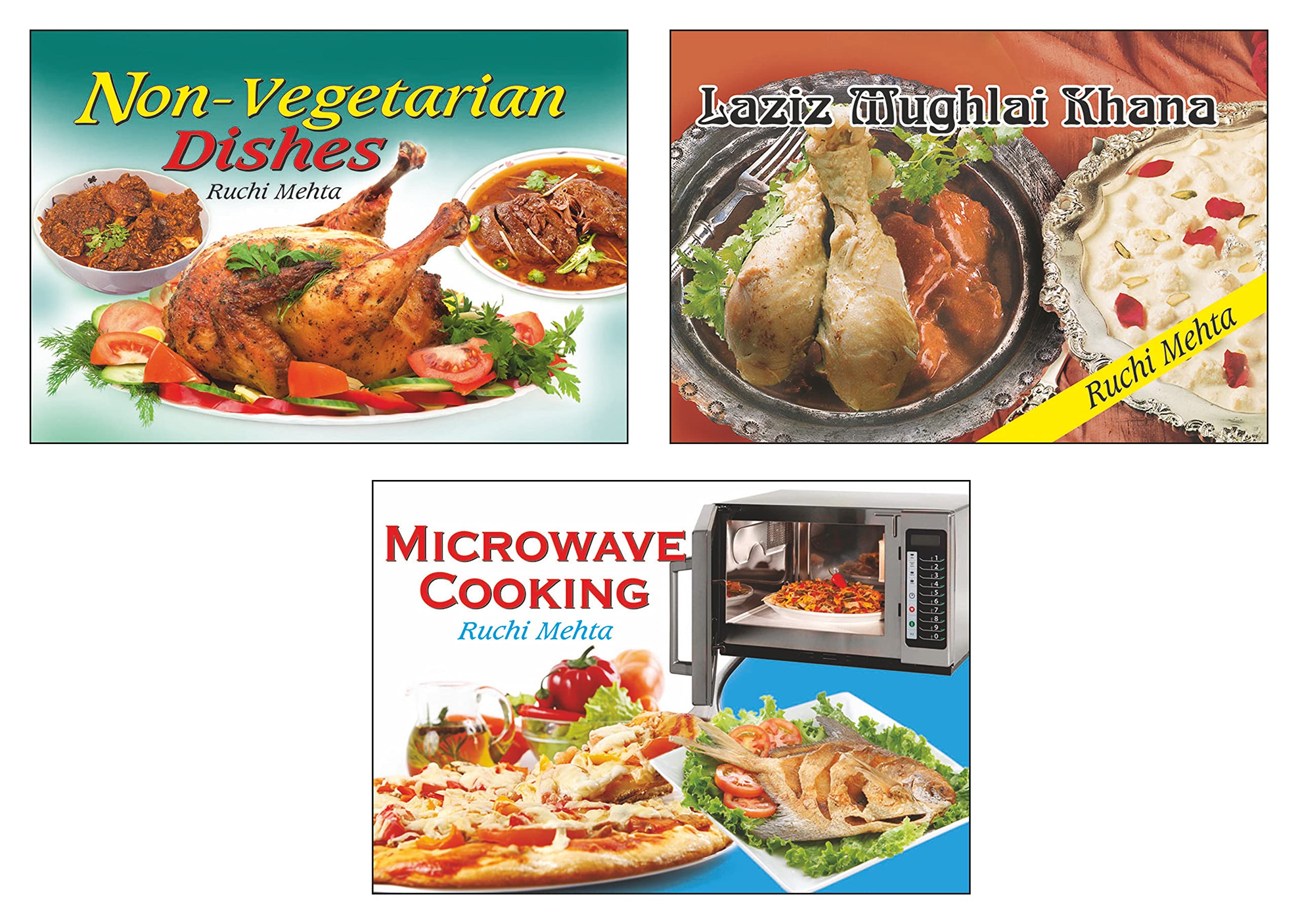 Sawan Present Set Of 3 Ruchi Mehta Cookery Books