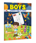 BoysCreative Copy to Colour : Shapes and Colors Learning Book for Toddlers, Creative Learning and Coloring for Kids, Fun Learni