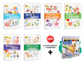 2 in 1 Copy to Colour  Alphabet & Numbers, Birds & Insects and more with 12 Colour Pencils + 1 Sharpener : Multitheme kids ac