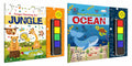 JUNGLE and OCEAN  Fingerpainting and Colouring Art : Fun Colouring and Painting Art book for Ages 49 with Thumbprint Art and C