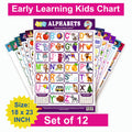 Picture Charts Collection for Early Learning (Set of 12) : Early Educational Charts 18 x 23 Inch