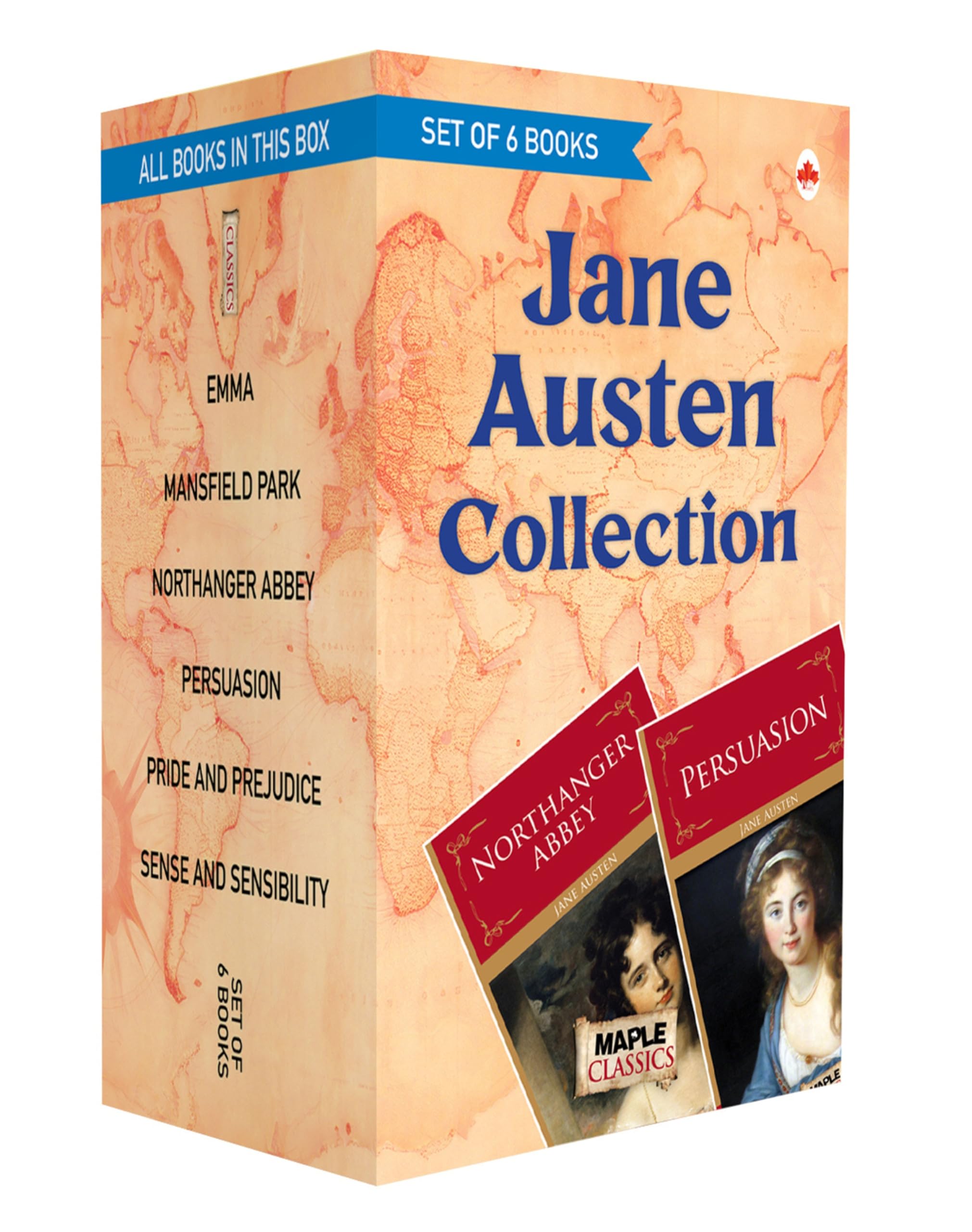 Generic Complete Jane Austen Collection (Set Of 6 Books)  Mansfield Park, Pride And Prejudice ,Sense & Sensibility, Persuasion,