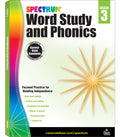 Spectrum Word Study 3rd Grade Workbook, Ages 8 to 9, Grade 3 Word Study, Phonics, Blends and Diagraphs, Vocabulary Builder, Dict