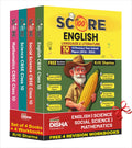 Disha (Set Of 4 Books With 4 Workbooks) Score 100 Science, Mathematics (Standard), Social Science, English Language & Literature