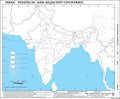 Big Outline Pracitce Map Of India Political (100 Maps) Indian Book Depot