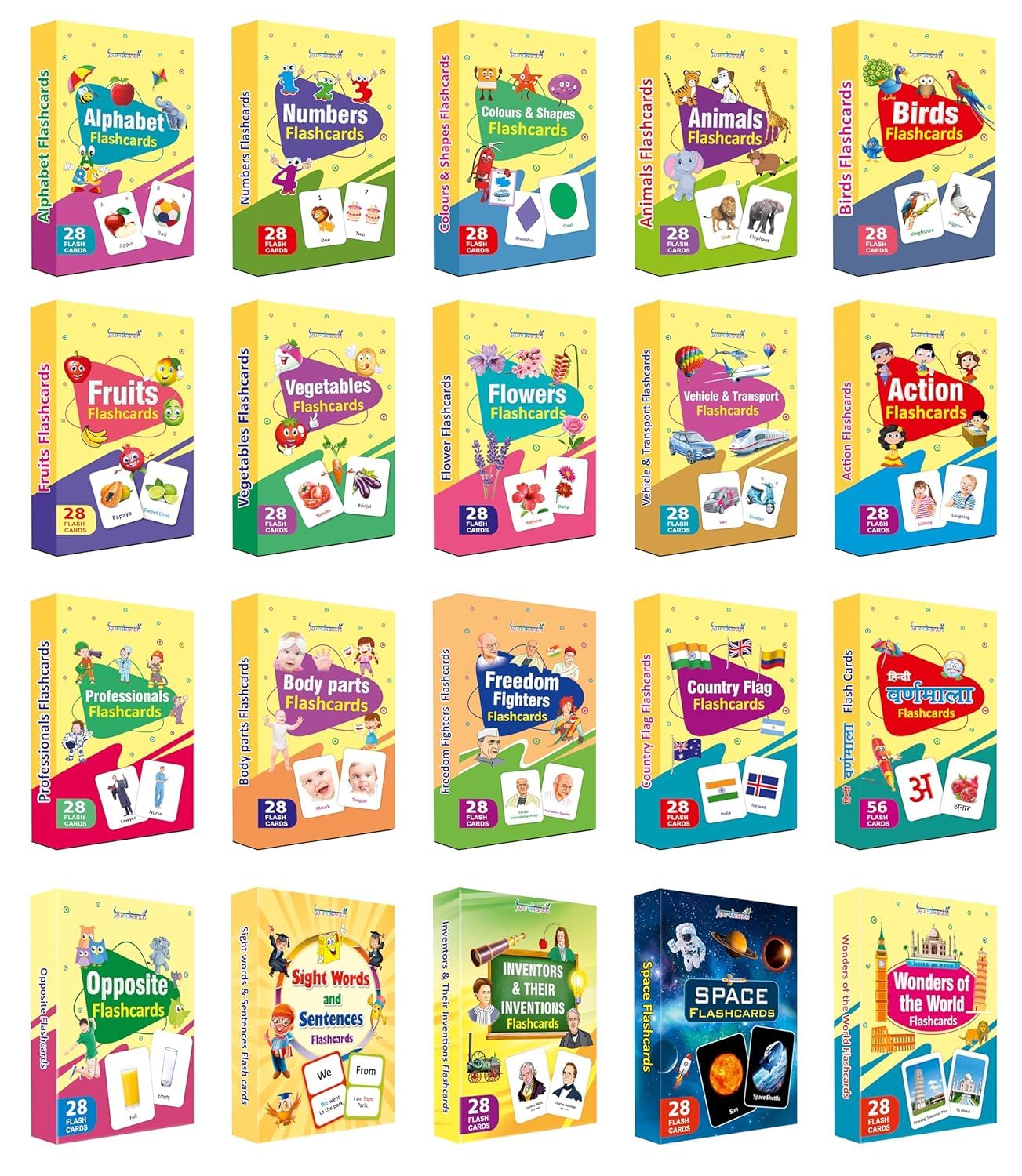 Flash Cards For Kids ( Set Of 20)