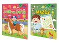 Dots and Mazes fun learning book for little one : Children learning book, Kids activity book, Fun learning book | Pack of 2 acti