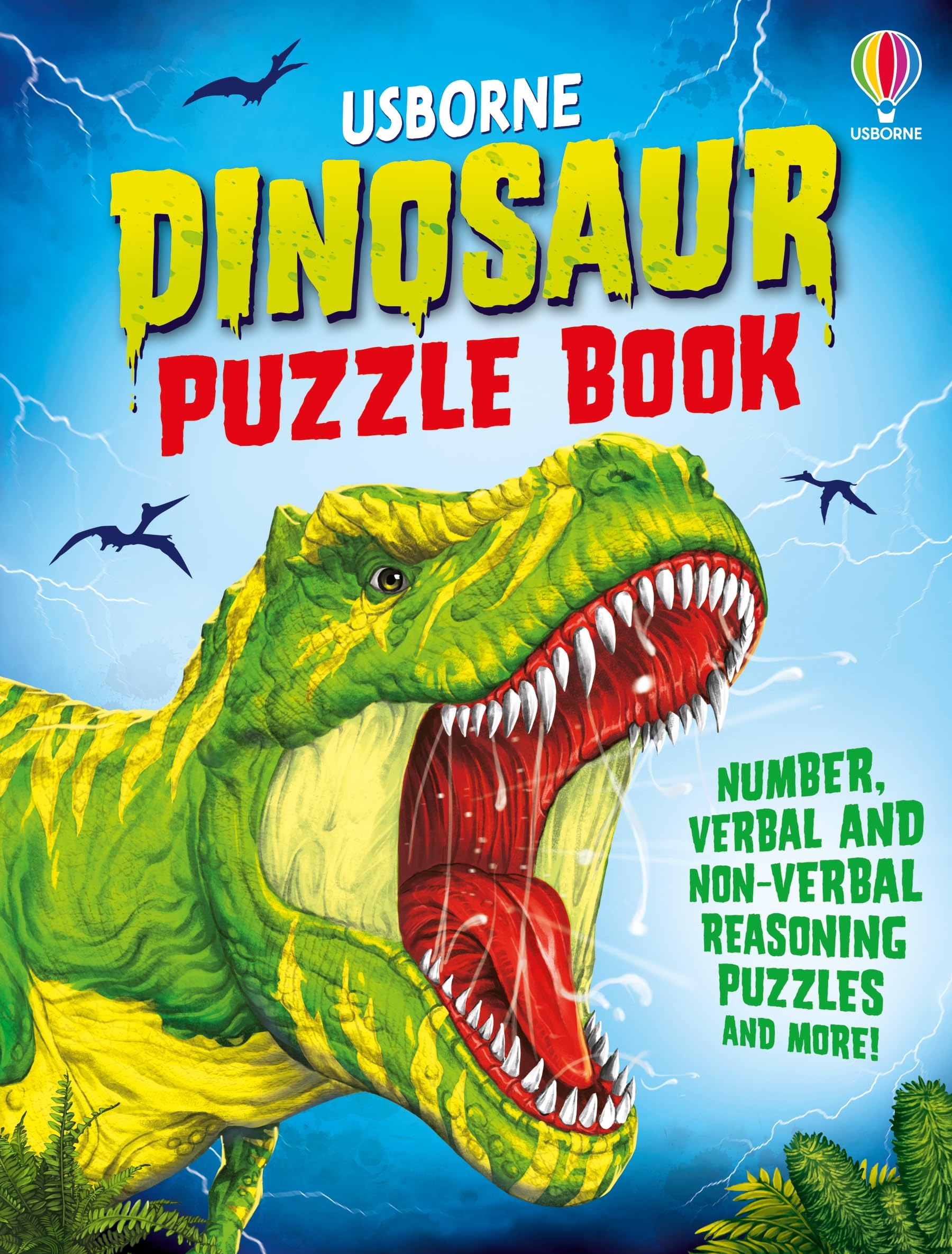 Usborne DINOSAUR PUZZLE BOOK.