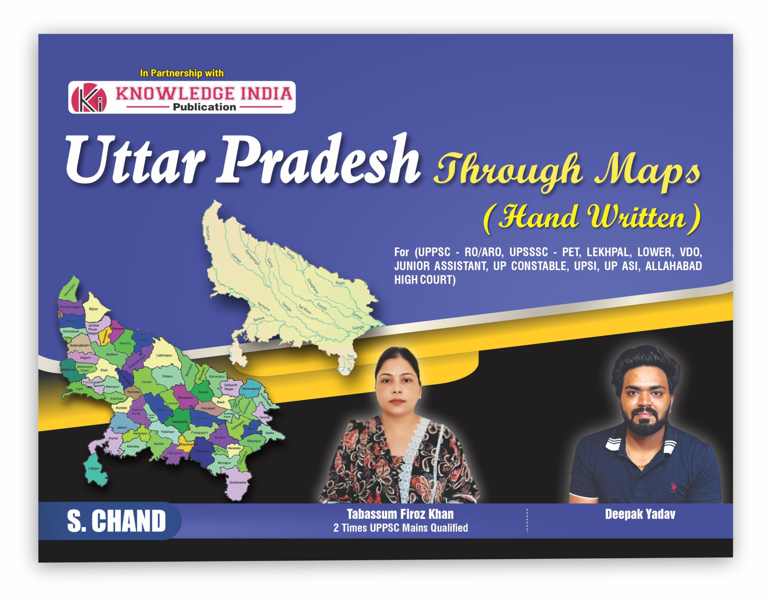 UP Uttar Pradesh Through Maps (Handwritten notes) Book 2025  2026 for UPSSSC PET Exam, Lekhpal, Lower, VDO, UPPSC RO/ARO, UPSI,